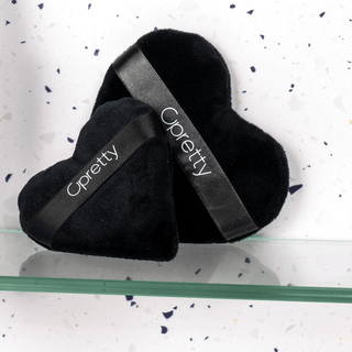 Large & Mini Heart Puffection Powder Puff Duo With Pouch - Opretty
