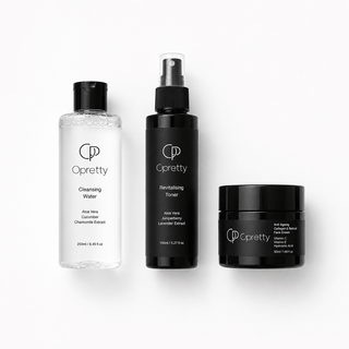 Hydrate & Glow Starter Bundle | Cleansing Water, Toner & Collagen Face Cream - Opretty