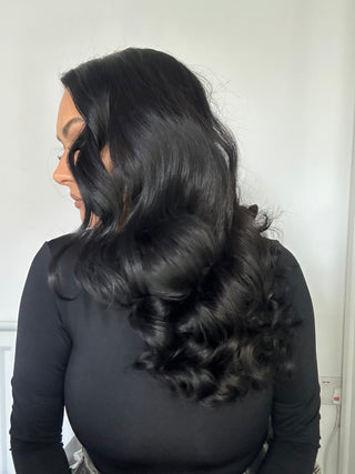 White - Heatless Curler Hair Tie - Opretty