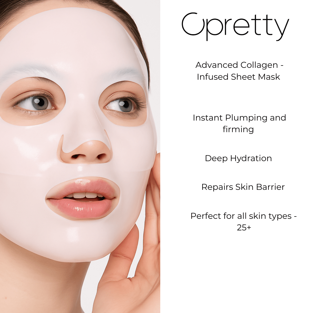 Bio - Collagen Radiance Sheet Mask - Opretty