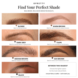 Micro Eyebrow Pen UK | Natural Hair Stroke Brow Pen for Sparse Brows - Opretty