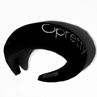 Black Luxury Velvet Makeup & Skincare Headband - Opretty